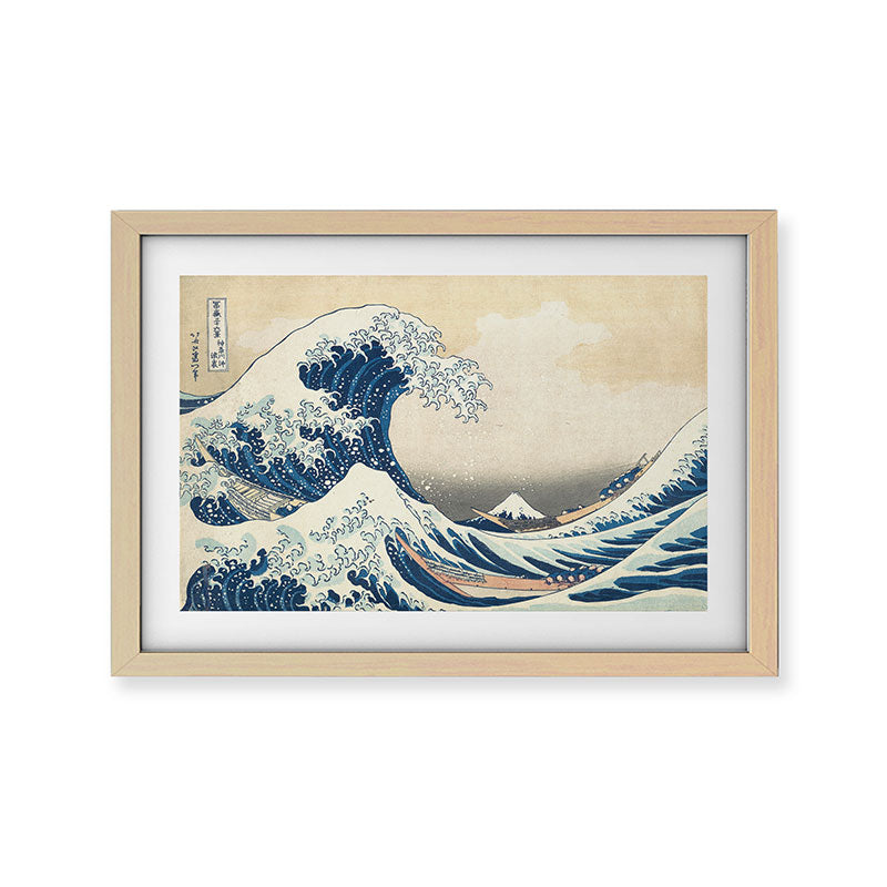 "The Great Wave off Kanagawa" by Hokusai, 1831 Framed Art Print