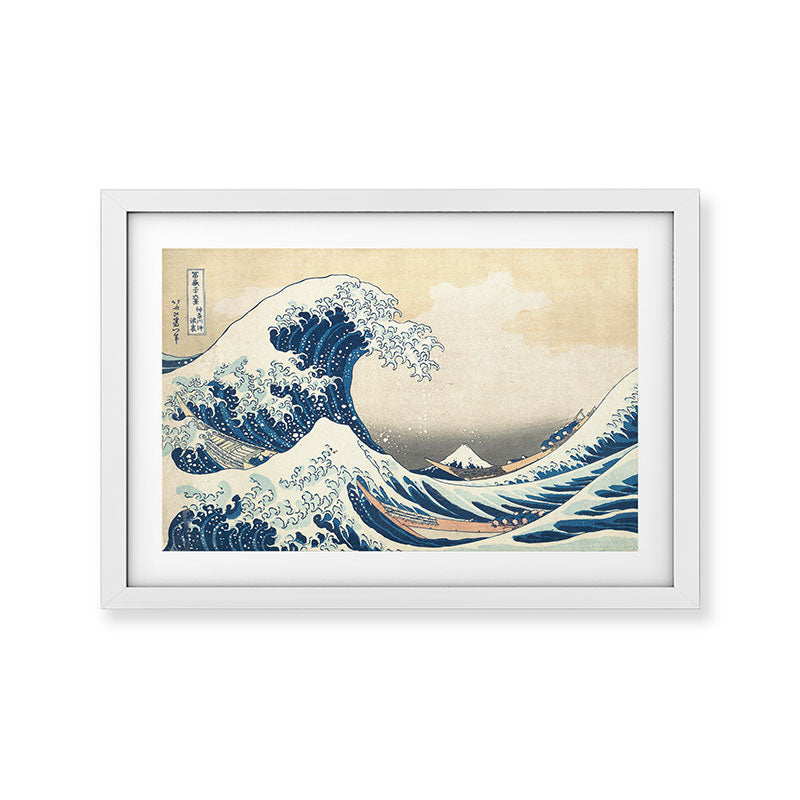 "The Great Wave off Kanagawa" by Hokusai, 1831 Framed Art Print
