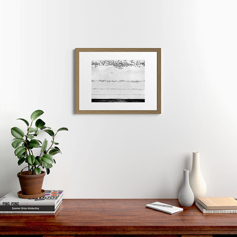 "The Later Flights of the Passenger Pigeon" by Frank Bond, 1920 (benefitting The Nature Conservancy) Framed Art Print