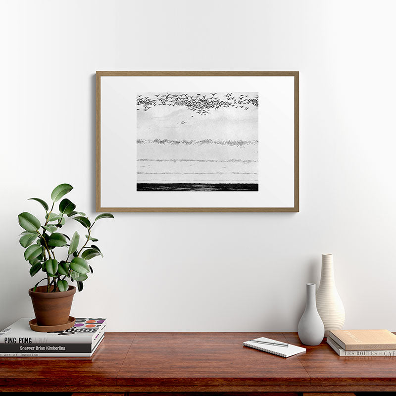 "The Later Flights of the Passenger Pigeon" by Frank Bond, 1920 (benefitting The Nature Conservancy) Framed Art Print