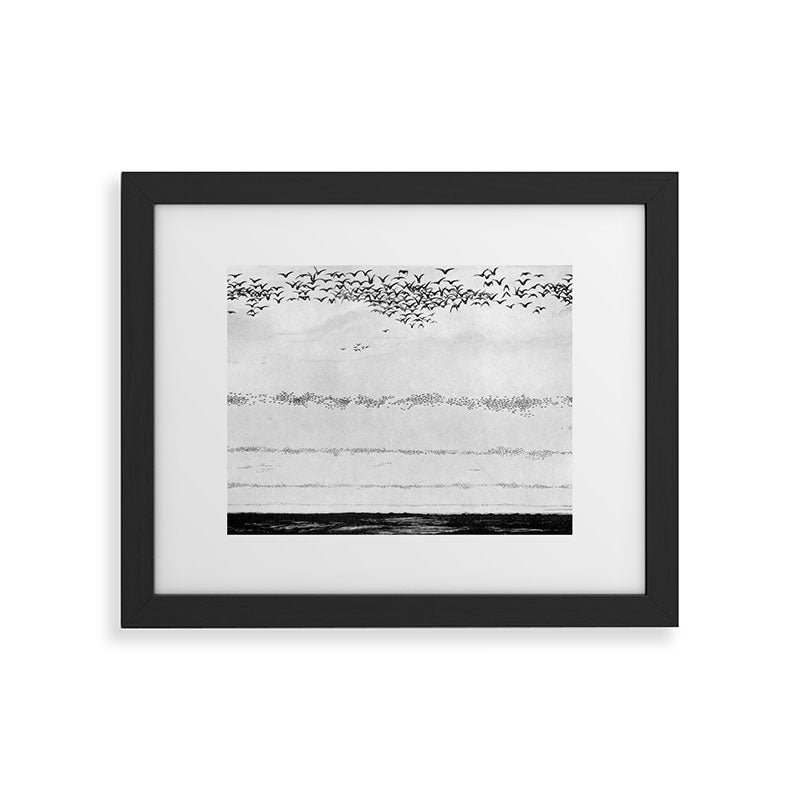 "The Later Flights of the Passenger Pigeon" by Frank Bond, 1920 (benefitting The Nature Conservancy) Framed Art Print