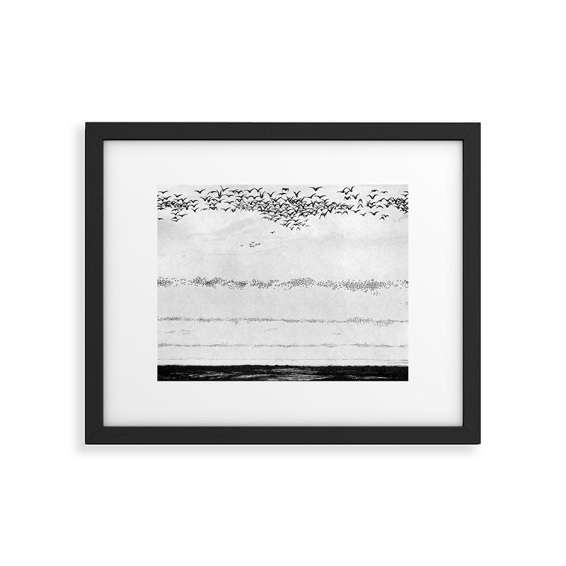 "The Later Flights of the Passenger Pigeon" by Frank Bond, 1920 (benefitting The Nature Conservancy) Framed Art Print