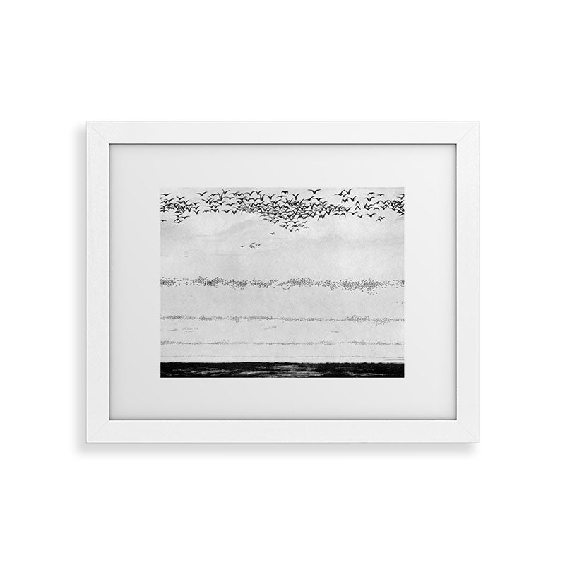 "The Later Flights of the Passenger Pigeon" by Frank Bond, 1920 (benefitting The Nature Conservancy) Framed Art Print