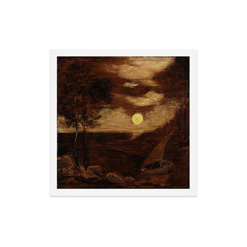 "The Lover's Boat" by Albert Pinkham Ryder (1881) Art Print