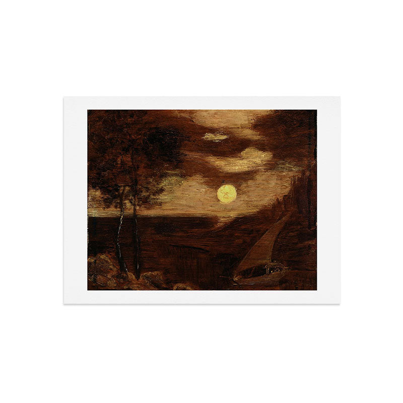 "The Lover's Boat" by Albert Pinkham Ryder (1881) Art Print