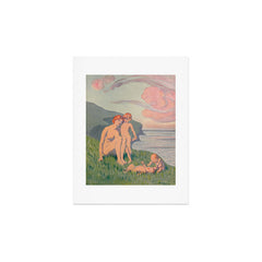 "The merriment of the two babes that crawl over the grass in the sun" Art Print