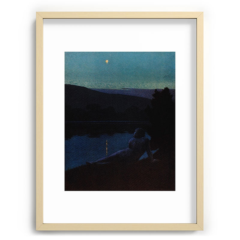 "The night follows along, with millions of suns, and sleep, and restoring darkness" (Margaret Cook) Framed Art Print