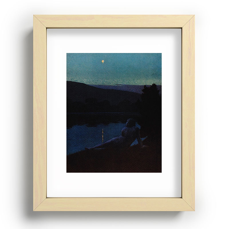 "The night follows along, with millions of suns, and sleep, and restoring darkness" (Margaret Cook) Framed Art Print