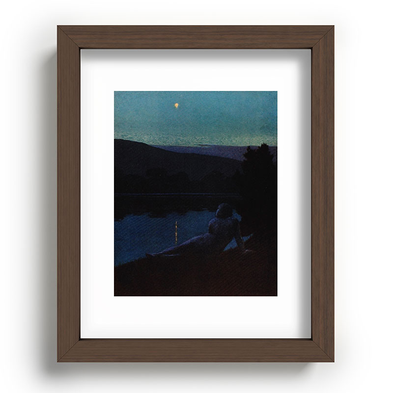 "The night follows along, with millions of suns, and sleep, and restoring darkness" (Margaret Cook) Framed Art Print