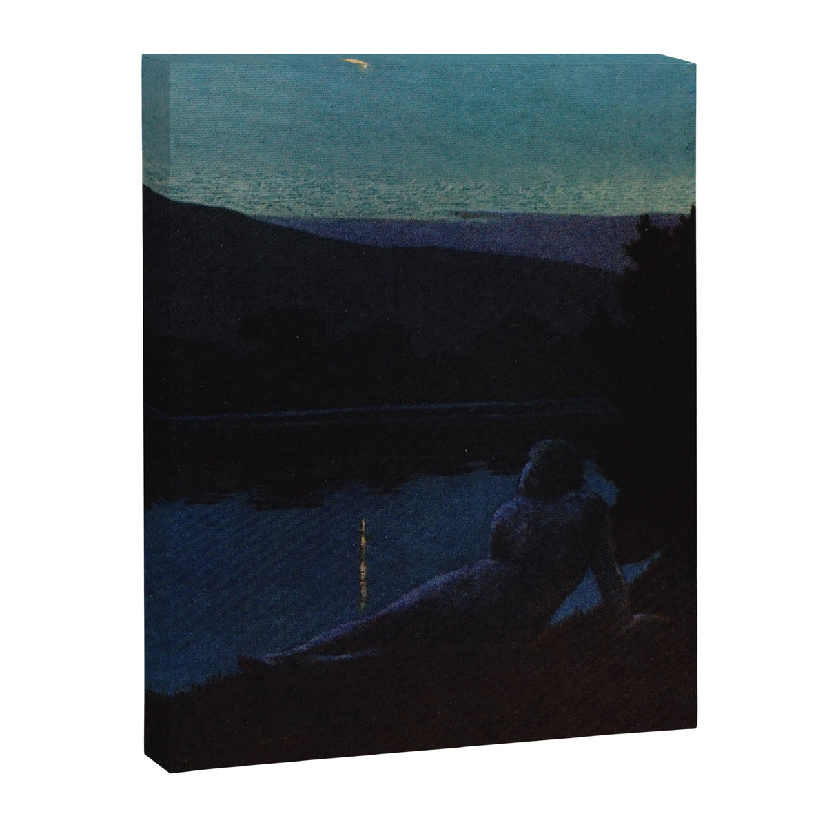 "The night follows along, with millions of suns, and sleep, and restoring darkness" (Margaret Cook) Canvas Print