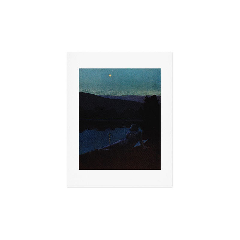 "The night follows along, with millions of suns, and sleep, and restoring darkness" (Margaret Cook) Art Print