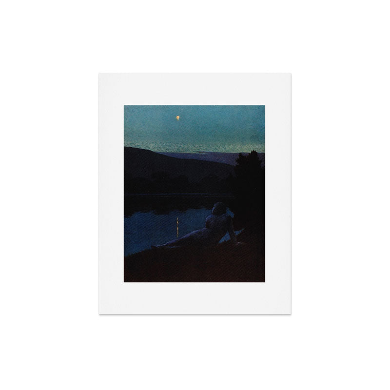 "The night follows along, with millions of suns, and sleep, and restoring darkness" (Margaret Cook) Art Print