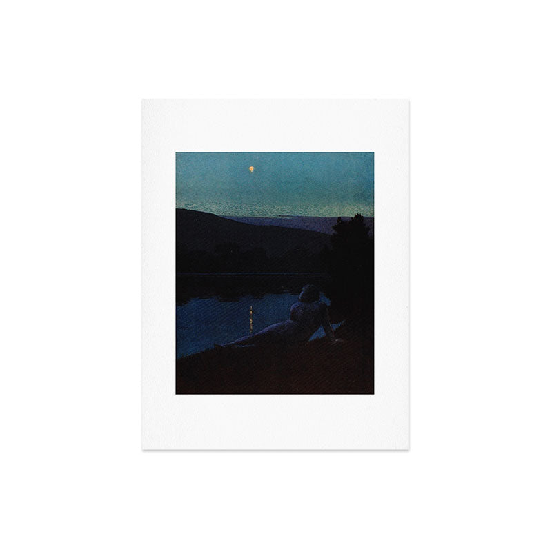 "The night follows along, with millions of suns, and sleep, and restoring darkness" (Margaret Cook) Art Print