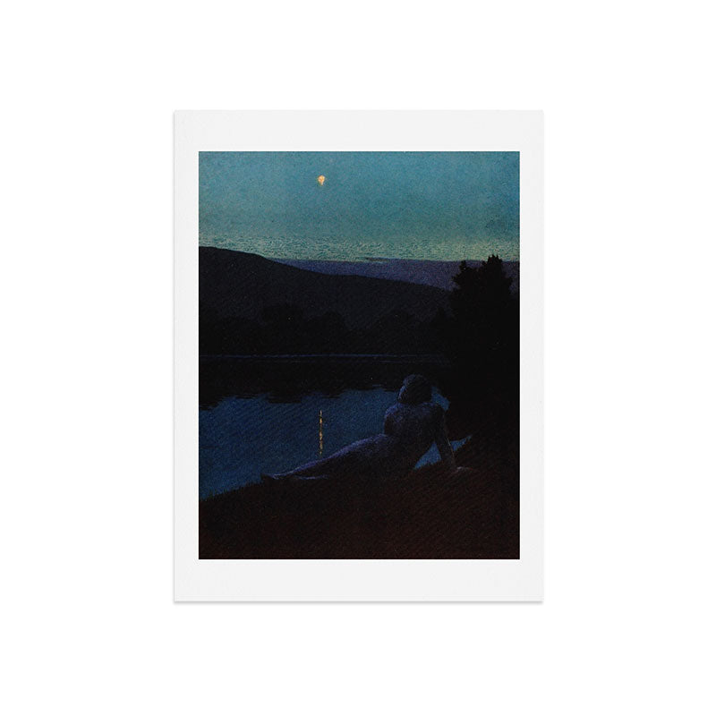 "The night follows along, with millions of suns, and sleep, and restoring darkness" (Margaret Cook) Art Print