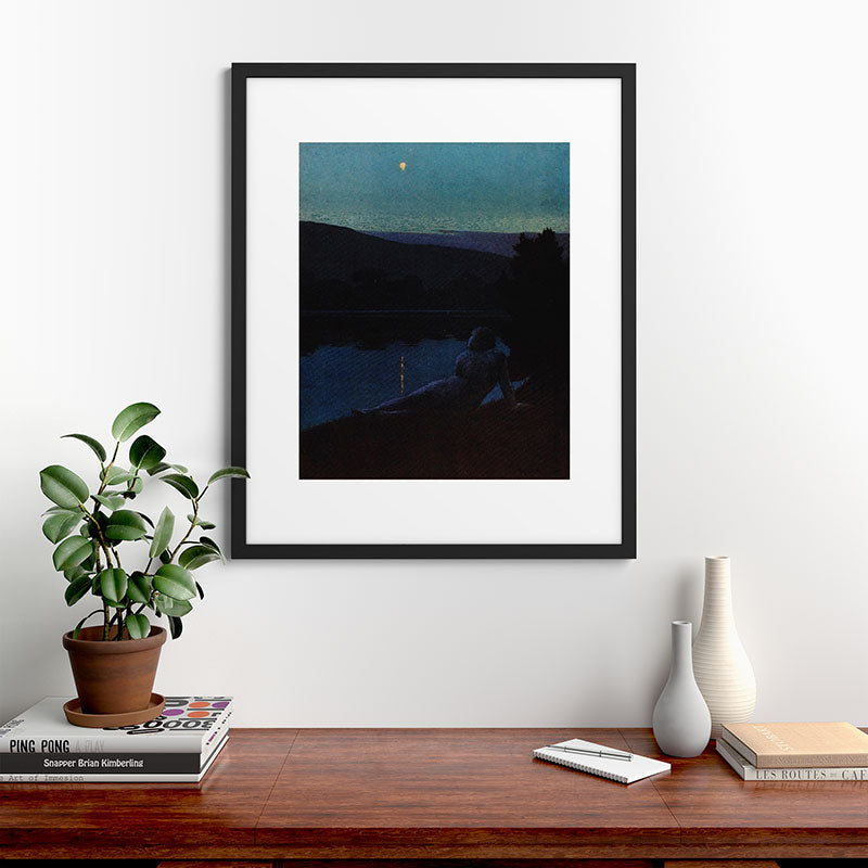 "The night follows along, with millions of suns, and sleep, and restoring darkness" (Margaret Cook) Framed Art Print