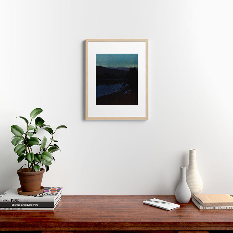"The night follows along, with millions of suns, and sleep, and restoring darkness" (Margaret Cook) Framed Art Print