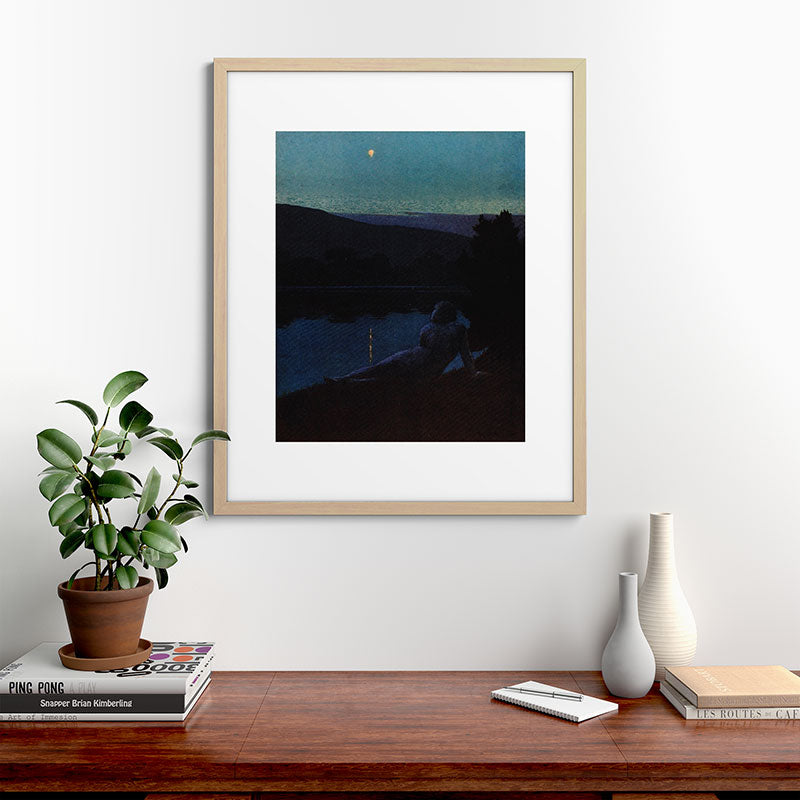 "The night follows along, with millions of suns, and sleep, and restoring darkness" (Margaret Cook) Framed Art Print