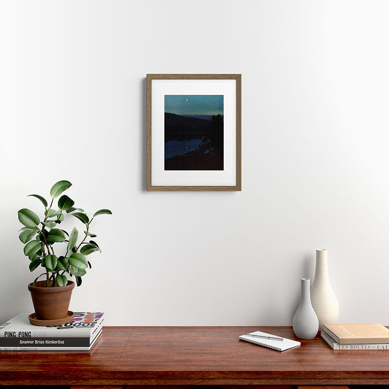 "The night follows along, with millions of suns, and sleep, and restoring darkness" (Margaret Cook) Framed Art Print