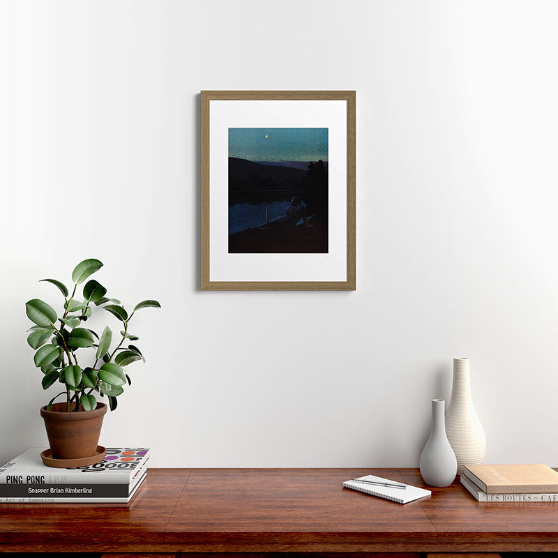 "The night follows along, with millions of suns, and sleep, and restoring darkness" (Margaret Cook) Framed Art Print