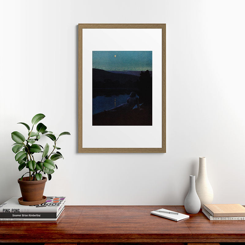 "The night follows along, with millions of suns, and sleep, and restoring darkness" (Margaret Cook) Framed Art Print