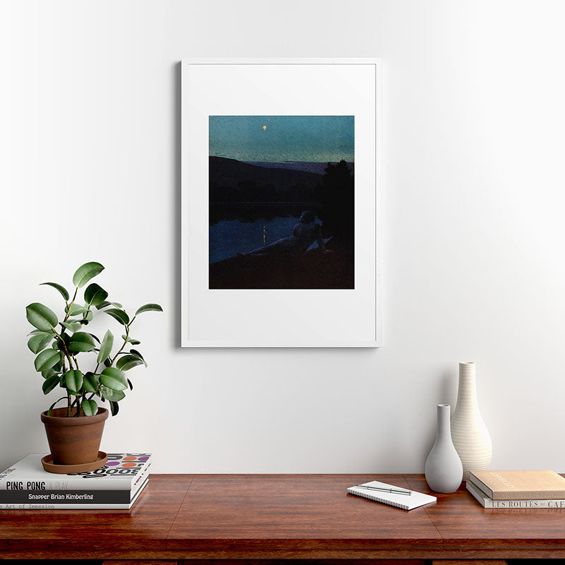 "The night follows along, with millions of suns, and sleep, and restoring darkness" (Margaret Cook) Framed Art Print