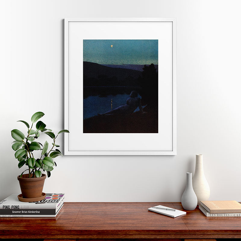 "The night follows along, with millions of suns, and sleep, and restoring darkness" (Margaret Cook) Framed Art Print