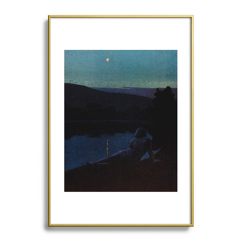 "The night follows along, with millions of suns, and sleep, and restoring darkness" (Margaret Cook) Framed Art Print