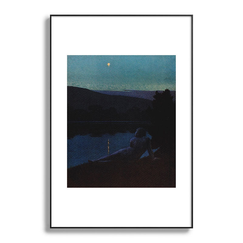 "The night follows along, with millions of suns, and sleep, and restoring darkness" (Margaret Cook) Framed Art Print