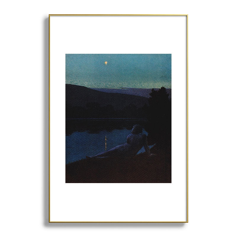 "The night follows along, with millions of suns, and sleep, and restoring darkness" (Margaret Cook) Framed Art Print