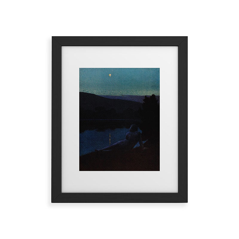 "The night follows along, with millions of suns, and sleep, and restoring darkness" (Margaret Cook) Framed Art Print