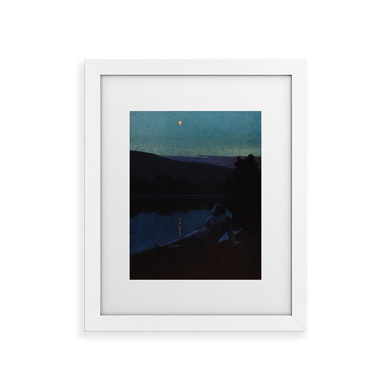 "The night follows along, with millions of suns, and sleep, and restoring darkness" (Margaret Cook) Framed Art Print