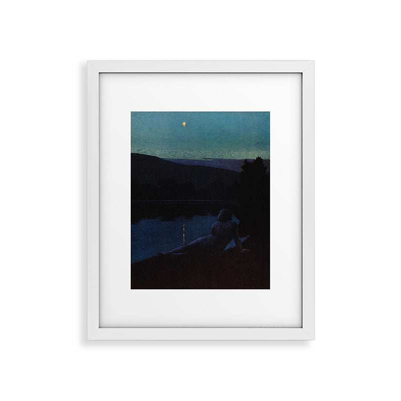 "The night follows along, with millions of suns, and sleep, and restoring darkness" (Margaret Cook) Framed Art Print