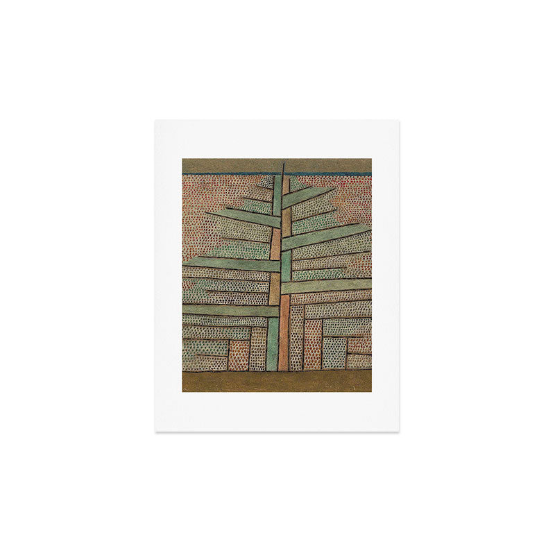 "The Pine Tree" by Paul Klee (1932) Art Print