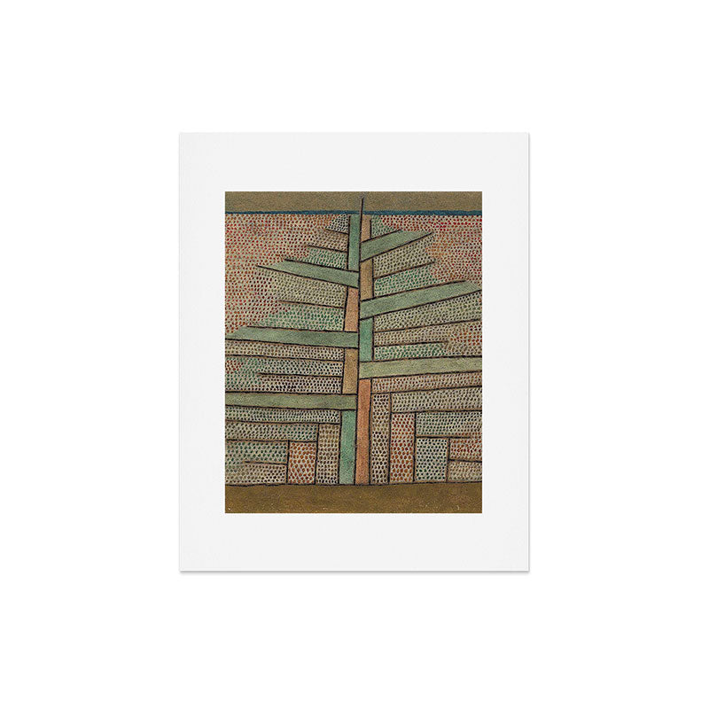 "The Pine Tree" by Paul Klee (1932) Art Print