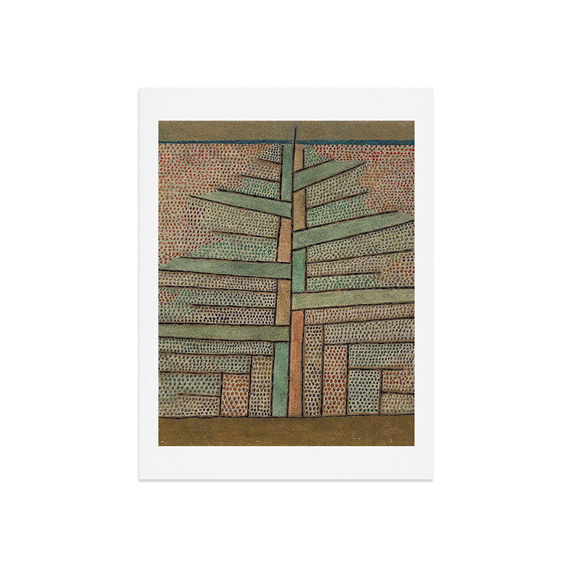 "The Pine Tree" by Paul Klee (1932) Art Print