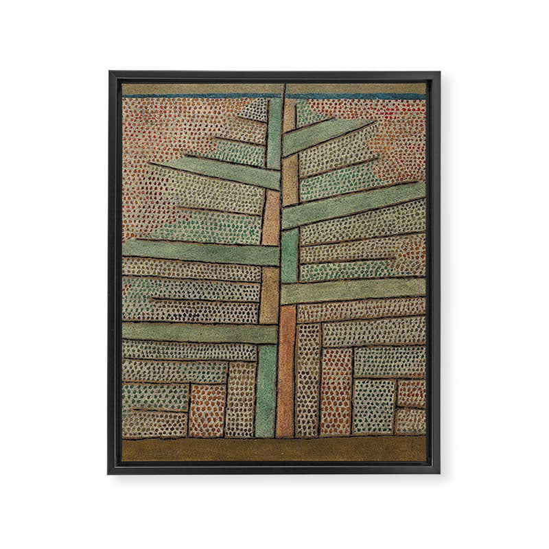 "The Pine Tree" by Paul Klee (1932) Framed Canvas Print