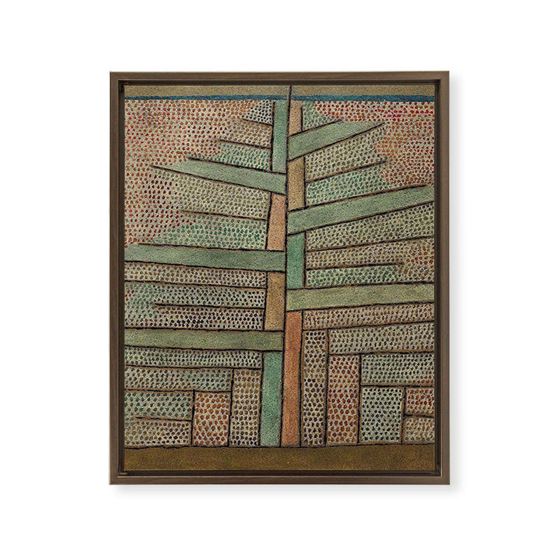 "The Pine Tree" by Paul Klee (1932) Framed Canvas Print