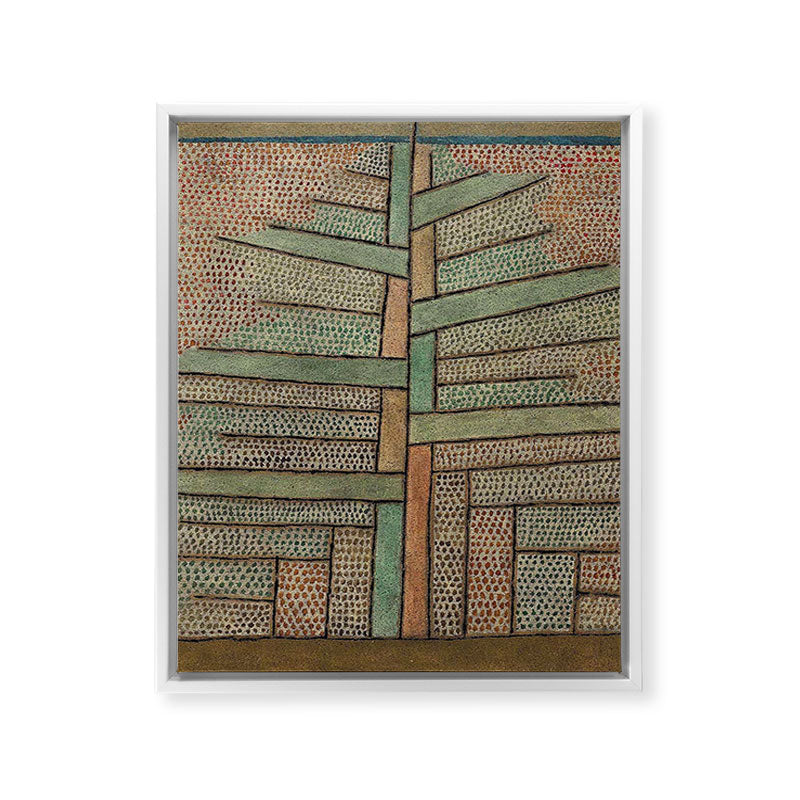 "The Pine Tree" by Paul Klee (1932) Framed Canvas Print