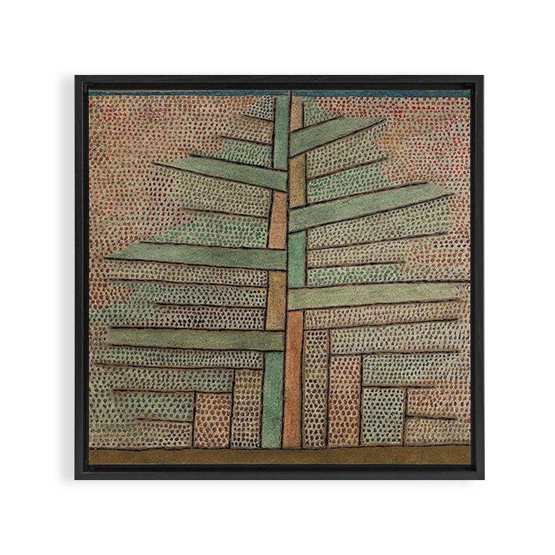 "The Pine Tree" by Paul Klee (1932) Framed Canvas Print