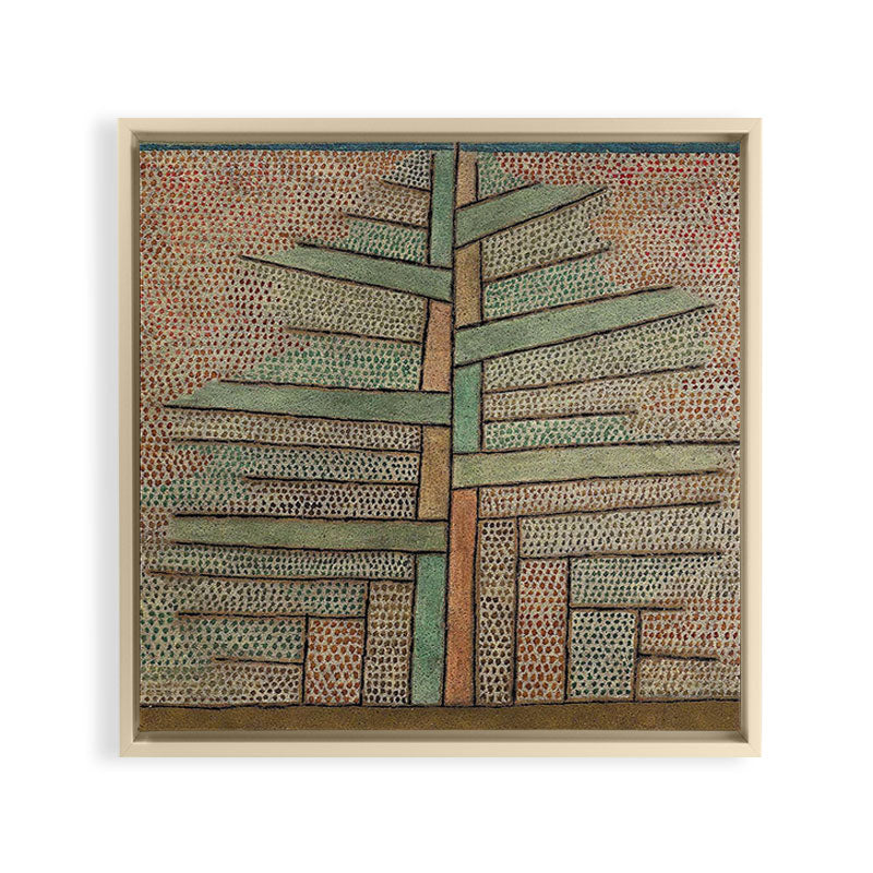 "The Pine Tree" by Paul Klee (1932) Framed Canvas Print