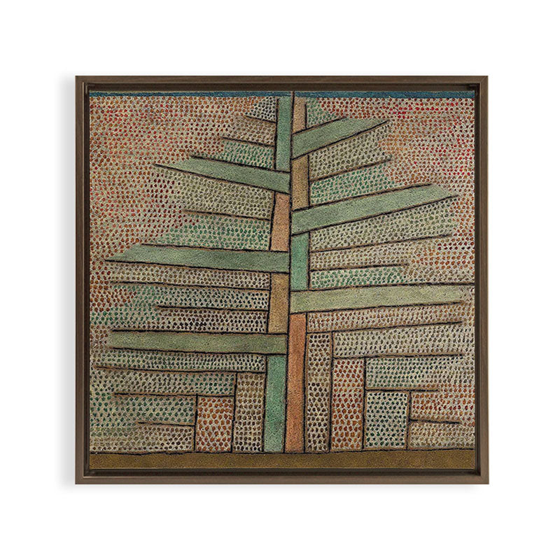"The Pine Tree" by Paul Klee (1932) Framed Canvas Print