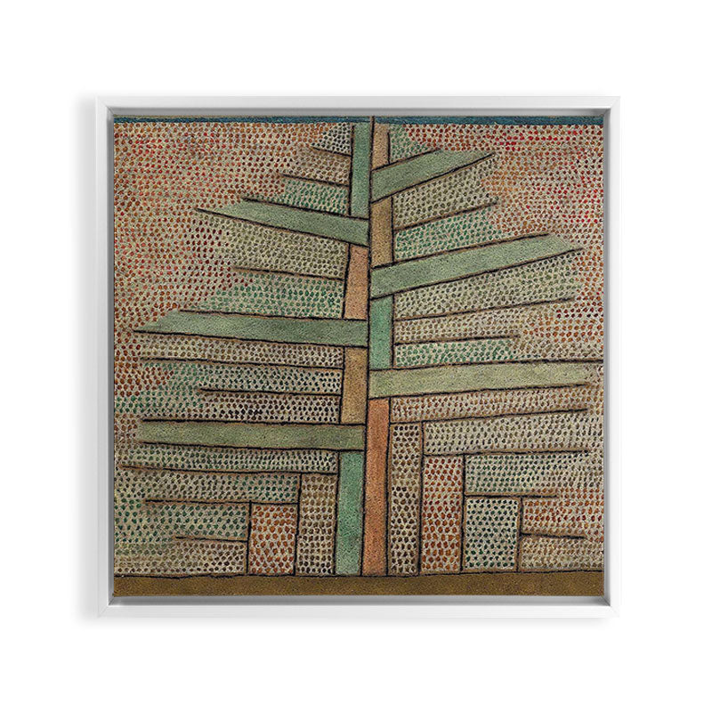 "The Pine Tree" by Paul Klee (1932) Framed Canvas Print