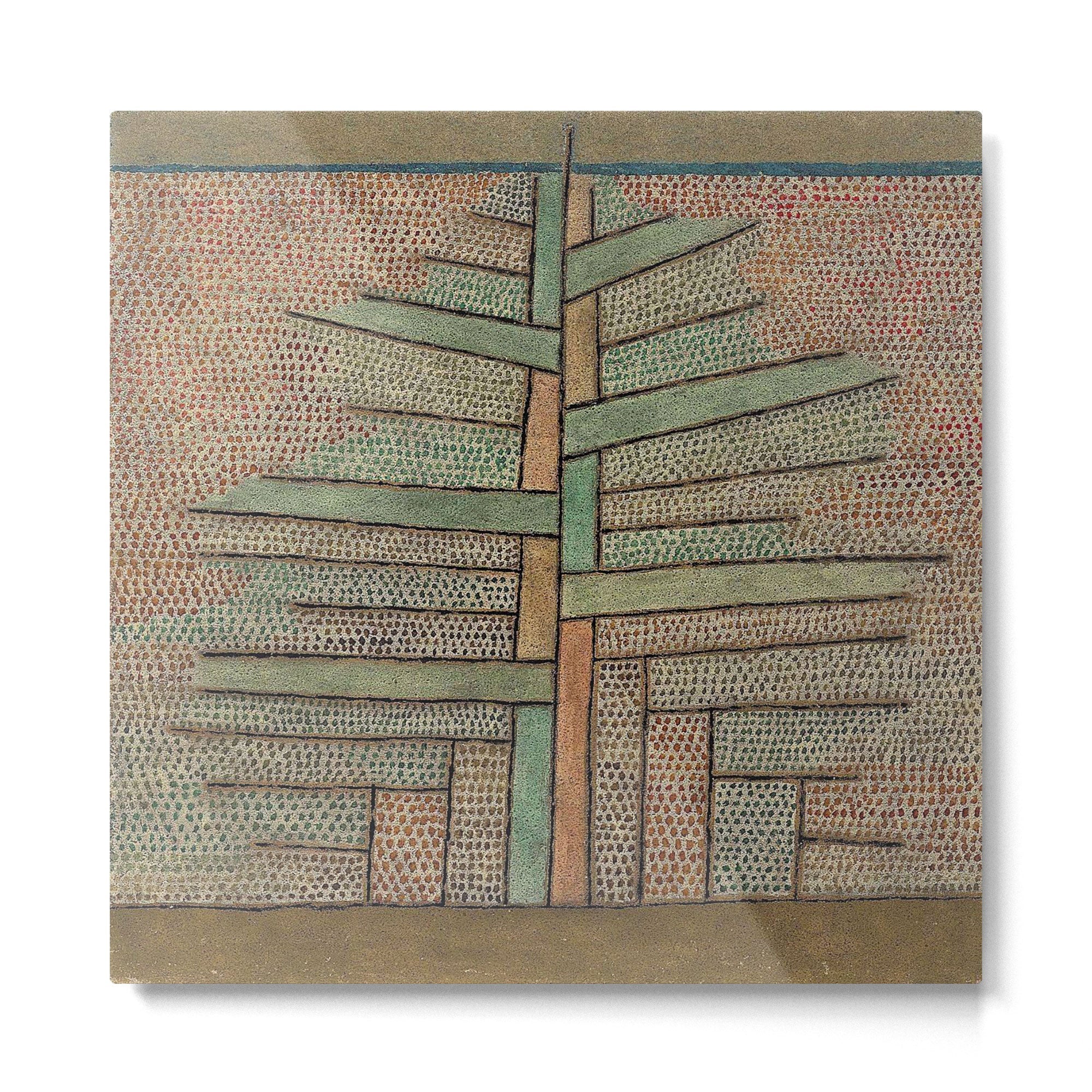 "The Pine Tree" by Paul Klee (1932) Metal Print