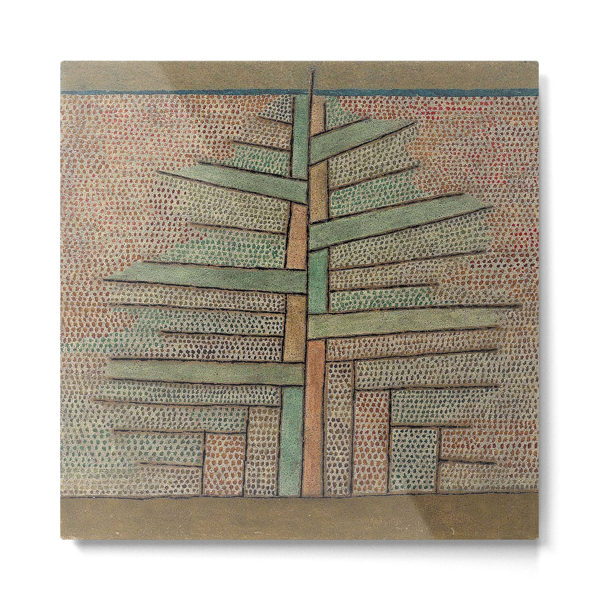 "The Pine Tree" by Paul Klee (1932) Metal Print