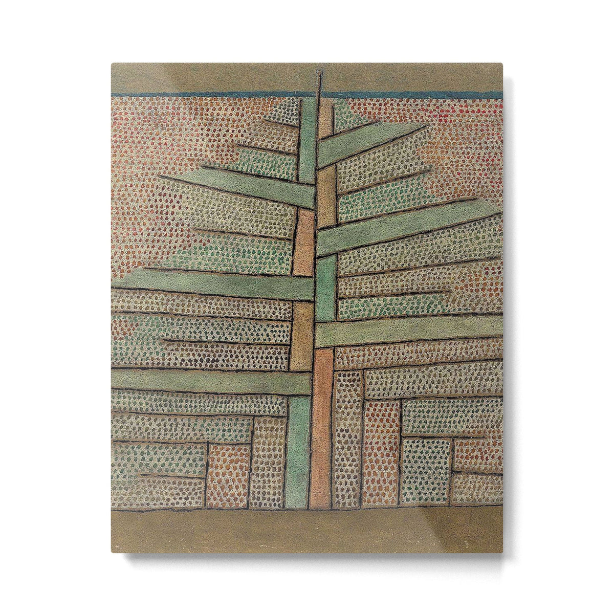 "The Pine Tree" by Paul Klee (1932) Metal Print