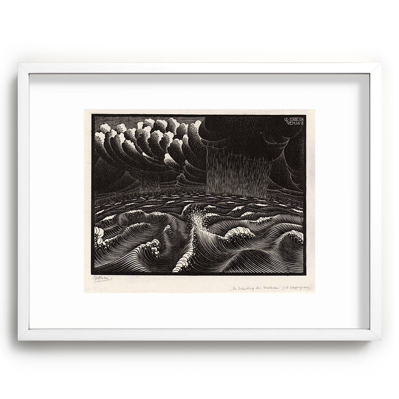 "The Second Day of Creation" by M.C. Escher Framed Art Print
