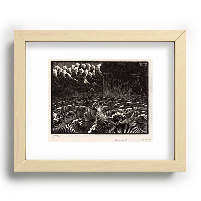 "The Second Day of Creation" by M.C. Escher Framed Art Print