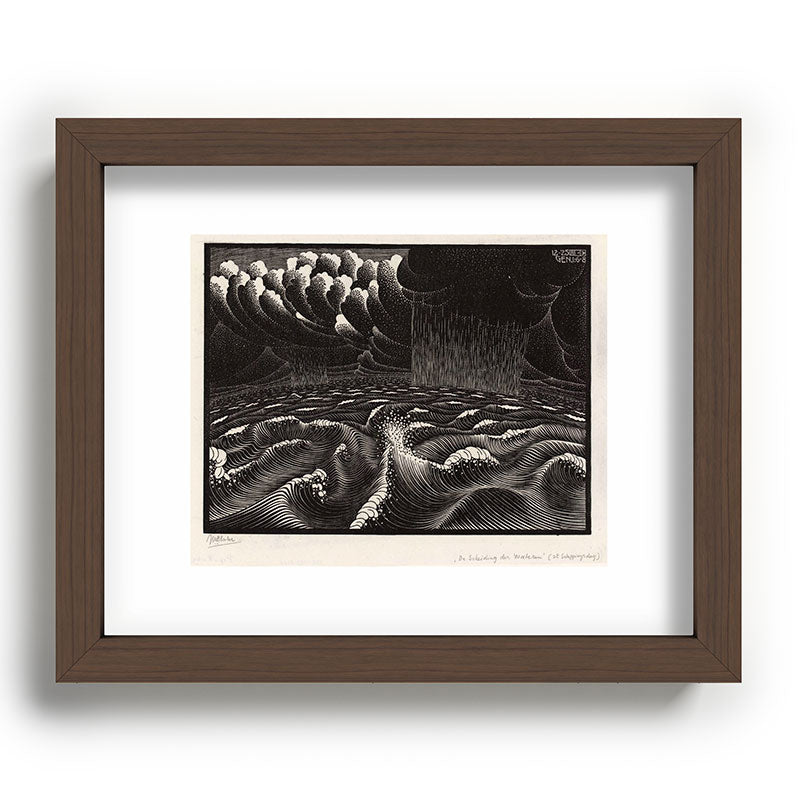 "The Second Day of Creation" by M.C. Escher Framed Art Print