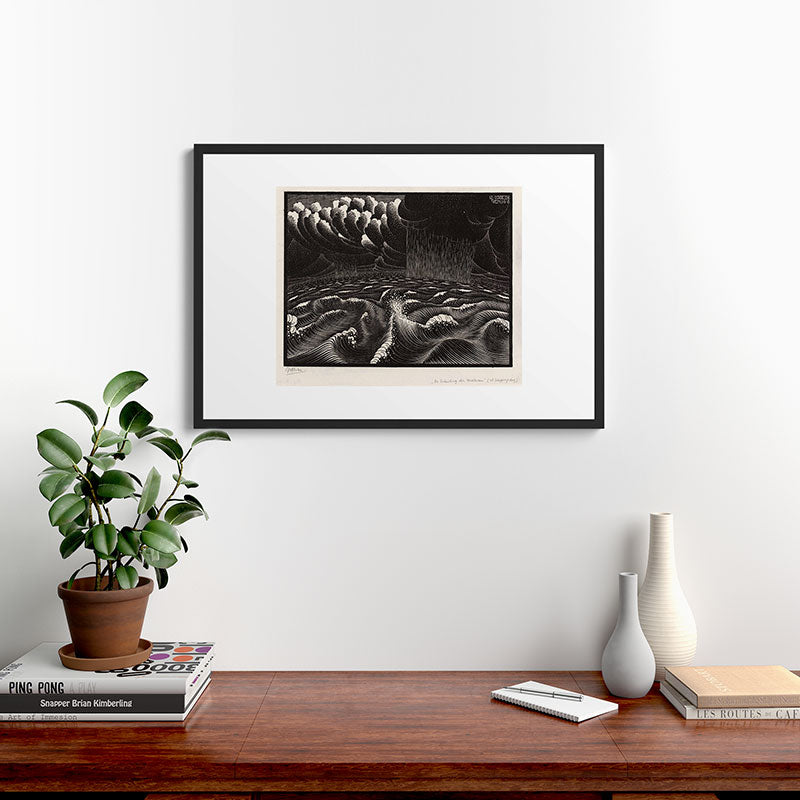 "The Second Day of Creation" by M.C. Escher Framed Art Print