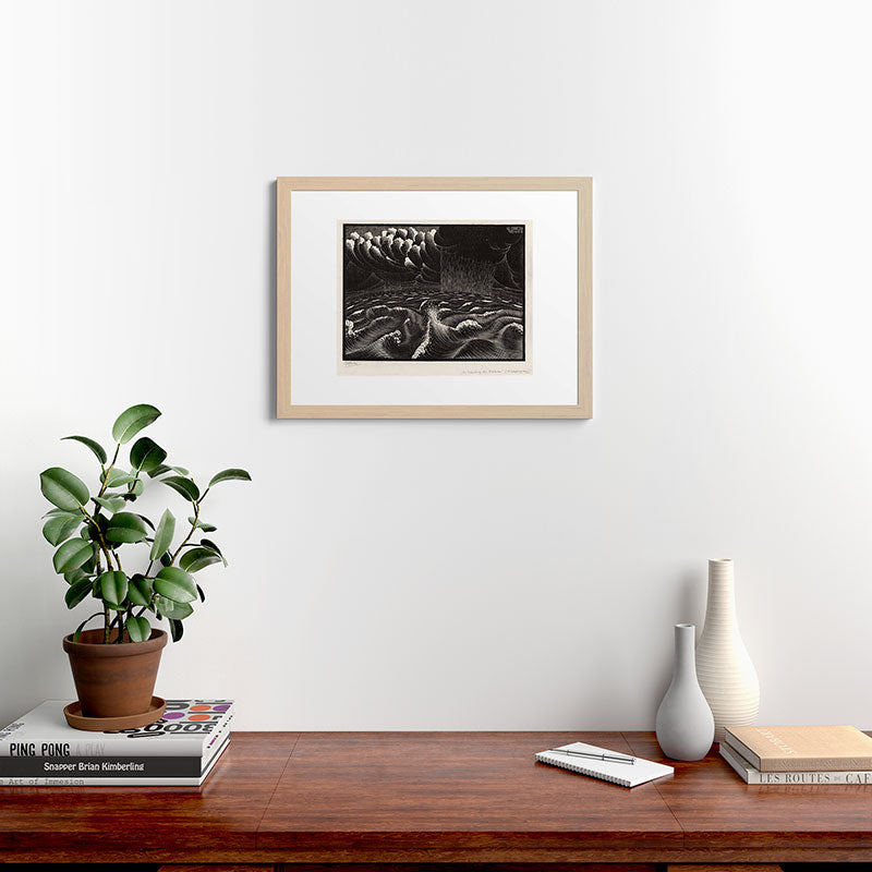 "The Second Day of Creation" by M.C. Escher Framed Art Print